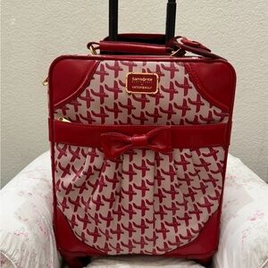Samsonite Red and Cream Travel Bag
